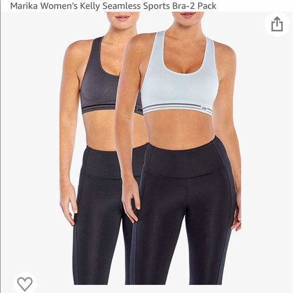 Marika Sports Bra 2 pack Removable Cup Pads - Picture 1 of 5